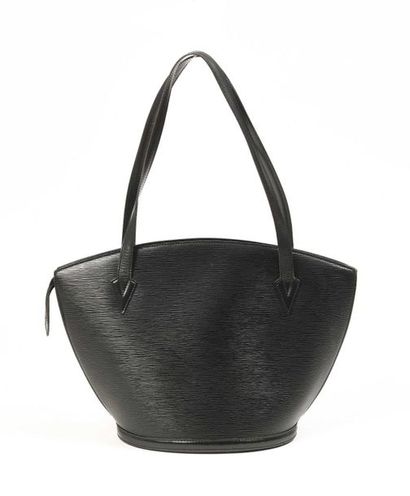 null Louis VUITTON : Saint Jacques (grand modèle) sac en cuir épi noir de forme trapézoïdale,...