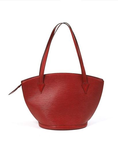 null Louis VUITTON : Saint Jacques (grand modèle) sac en cuir épi rouge de forme...