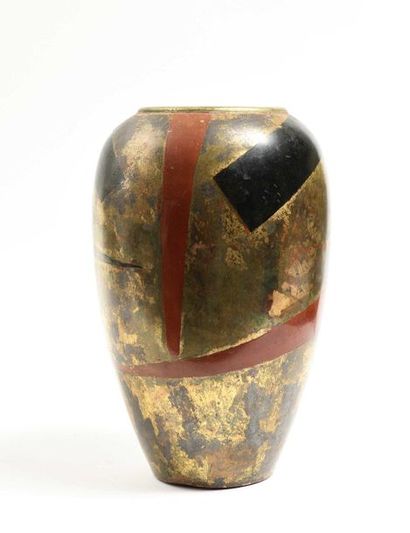 DUNAND DUNAND Jean (1877-1942) (attribué à)
Vase de conique à épaulement renflé en...
