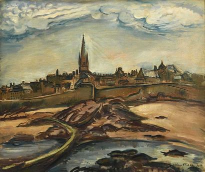 null Emile Othon FRIESZ (1879 - 1949)
Les remparts de Saint Malo vue du Bée
Huile...