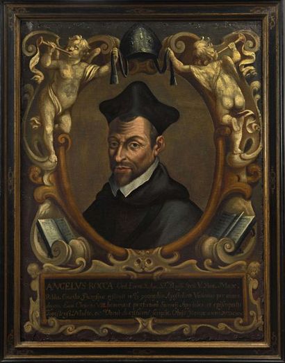 null Portrait d'Angelus Rocca - Datée 1620

Ecole italienne du XVIIe siècle Portrait...