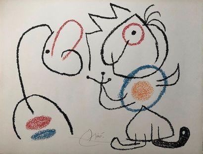 null MIRO Joan Lithograph 1971 Ubu Signed in pencil lower right Edition 180 ex Printed...