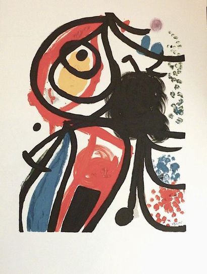 null MIRO Joan Lithograph after FIAC signature printed lower right. Format 95 x 70...