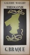 null BRAQUE Georges Original lithograph poster " Théogonie " 1954, format 73 x 40...