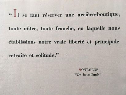 null Two excerpts from Une Saison en Enfer (1873) by Arthur Rimbaud 28 x 42.5 cm,...
