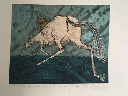 null Lars BO (1924-1999)

The rider 

Eau forte, aquatint

Signed, annotated and...