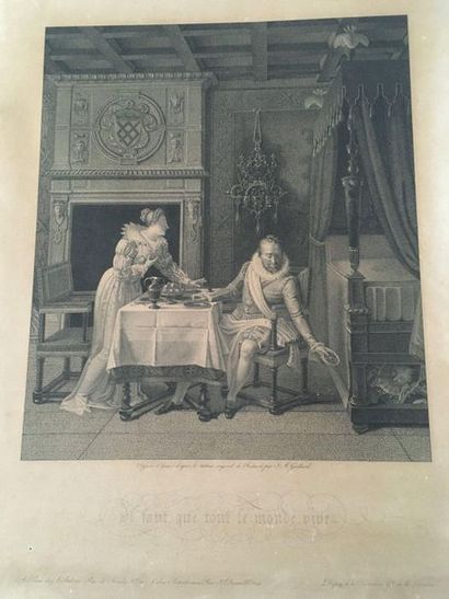 null Deux lithographies par Jean Victor AUDOUIN (1797 - 1841)



D'après POURBUS,...
