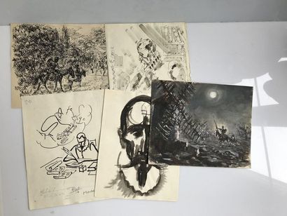 null José Luis REY VILA (1910-1983)

Don Quichotte

Suite de 10 dessins à l'encre...
