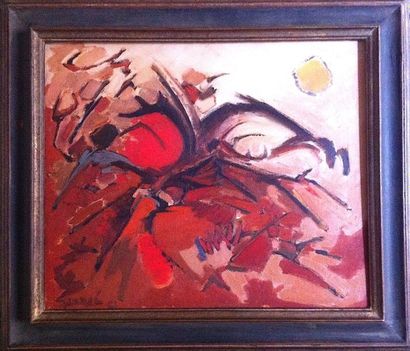 null Antonio Guansé

Oil on panel

Signed lower left 

Dated 1961

Format 65 x 54...