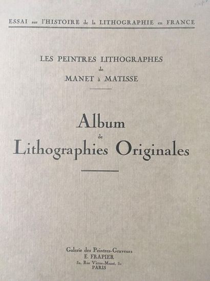 null Les Peintres Lithographes de Manet à Matisse. Album de lithographies avec une...