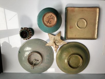 null Ceramic bowl polychrome green and ochre diam: 30cm

Round ceramic bowl with...