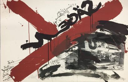 null Wolf Vostell Original Lithograph Signed lower right Dated 1990 Numbered on 85...