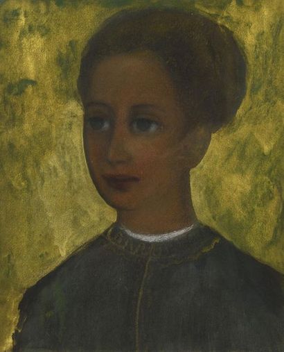 null Pierre CHARBONNIER (1897-1978) Portrait of a young woman Watercolour, gouache...