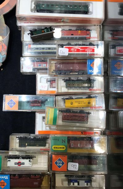 null Small batch of N-gauge trains