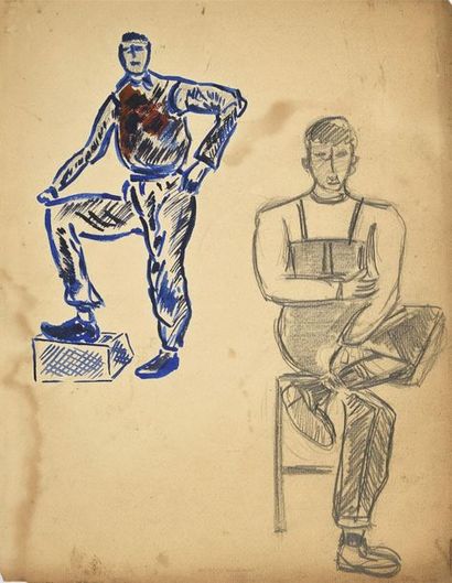 null Pierre CHARBONNIER (1897-1978) Lot de 89 dessins divers