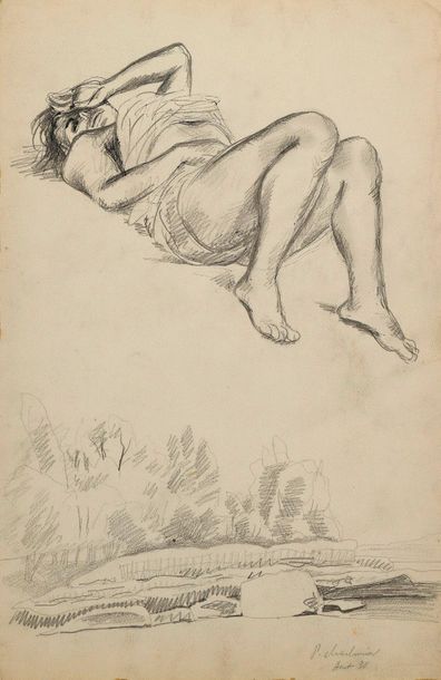 null Pierre CHARBONNIER (1897-1978) Lot of 50 drawings, washes and watercolours....