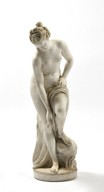 null According to ALLEGRAIN Venus or the bather

Marble group 

Marked on the terrace...