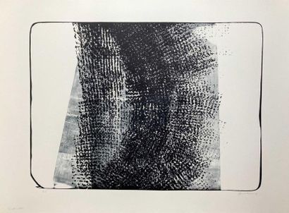 null Hans HARTUNG (1904-1989) Lithograph L-10-1974 on BFK Rives, signed lower right,...
