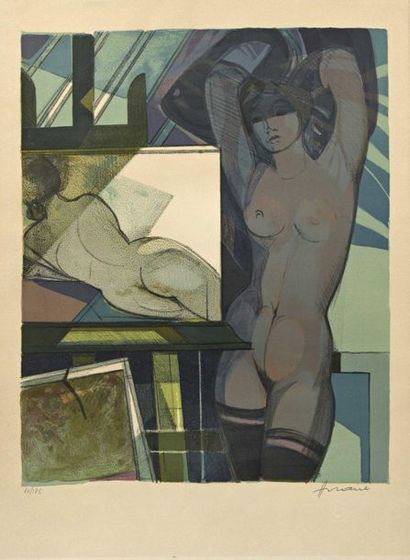 Camille HILAIRE (1916-2004) The model in...