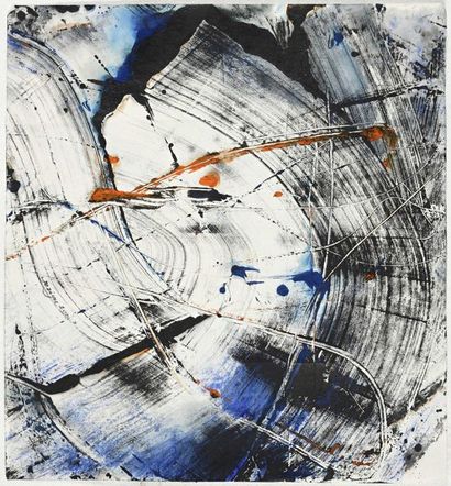 null GE Ziyu (1975) A way of brushwork, series n°8, 2020 Inks on rice paper. 45 x...