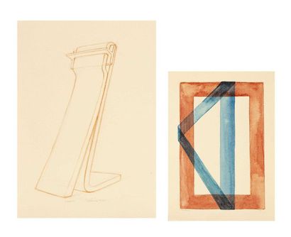 null Pierre HEMERY (born 1935 - sculptor) Set of 2 drawings and 17 prints, sculpture...