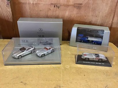 null MERCEDES 1/24 and 1/18 model kits, consisting of a Carrera Panamericana 300...