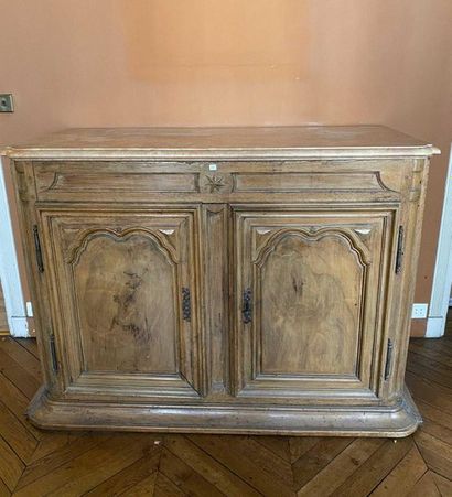 null Rustic sideboard with two moulded doors