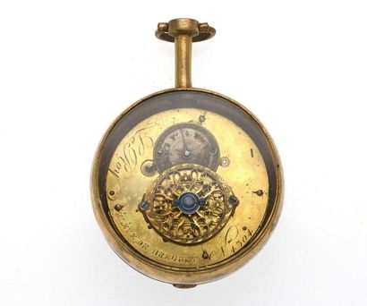 null 31 Le Roy - Élève de Bréguet Brass cockerel watch with mechanical movement.round...