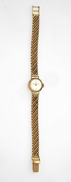 null 35 Lip 18K 750 mils yellow gold city watch with mechanical movement.18K yellow...