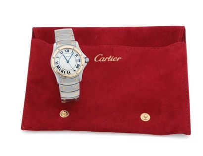 null 46 Cartier - Cougar Unisex watch in 750-thousandths yellow gold and steel with...