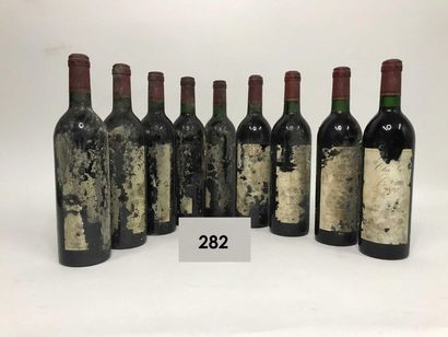 null 9 End. Chateau Clarke, illegible or missing labels