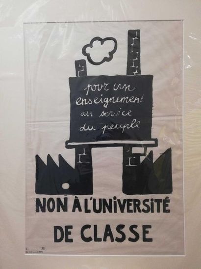 null "For an education at the service of the people" 1968 Original poster May 68....