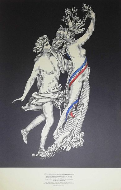 null BERNINI (after). The Republic. Silkscreen print after an engraving by Bernini...