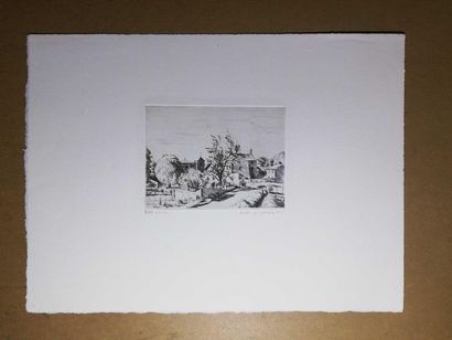 null JACQUEMIN André Le pin 1941 Engraving on paper. Signed and dated lower right....