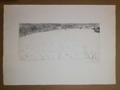 null JACQUEMIN André Vezelay 1954 Engraving on paper. Signed lower right and numbered...