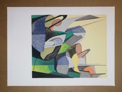 null PERRE Daniel 1966 Lithograph on paper. Signed lower right. Dated. Justified...