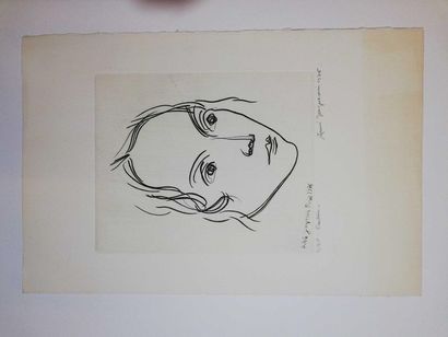 null JACQUEMIN André Pauline 1976 Engraving on paper. Signed lower right. Dated....