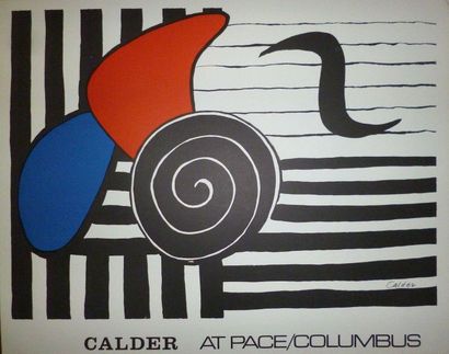 null Calder Alexander Exhibition Columbus Ohio USA 1971 1971 Silkscreen poster. Printed...