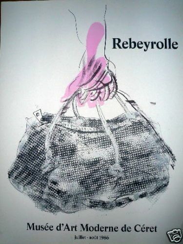 null Paul REBEYROLLE 1971 Affiche originale en lithographie. Réalisée pour une exposition...