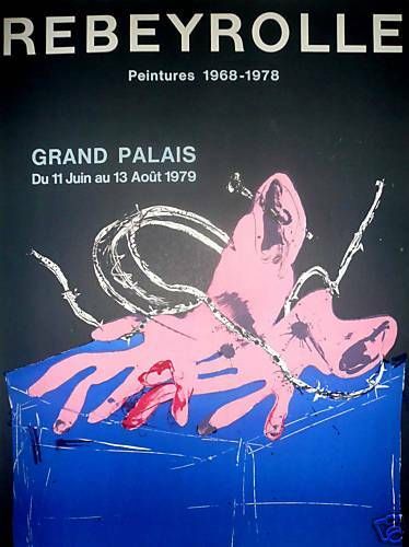 null Paul REBEYROLLE, 1978 Affiche originale lithographie. 76 x 54 cm