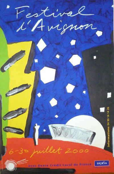 null Aki KURODA, festival d'Avignon 2000 Affiche originale en lithographie. 60 x...