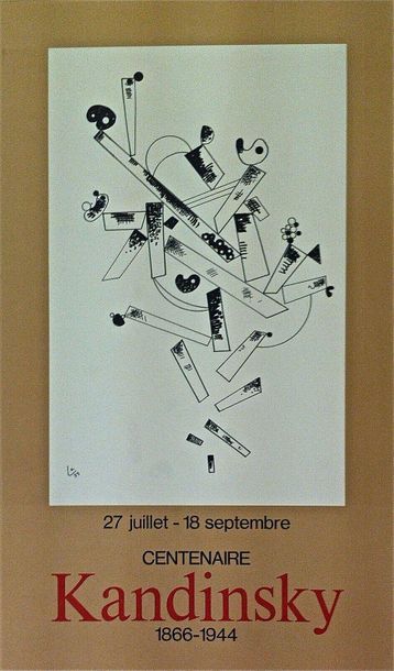 null Vassily Kandinsky 1966 Poster Lithograph. 56 x 38 cm