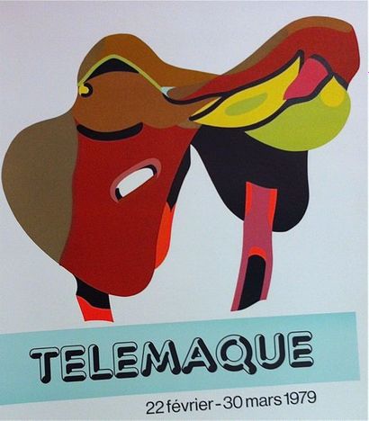 null Hervé Télémaque 1979 Original poster 1979. Original lithograph. 72 x 52 cm
