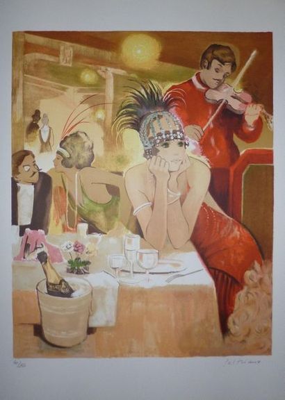 null Peltriaux Bernard Lithograph original. Signed lower right. Numbered on 250 copies....