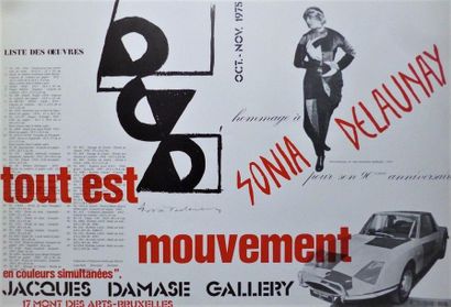 null Delaunay Sonia 1975 Original offset poster. Made for an exhibition in Brussels....