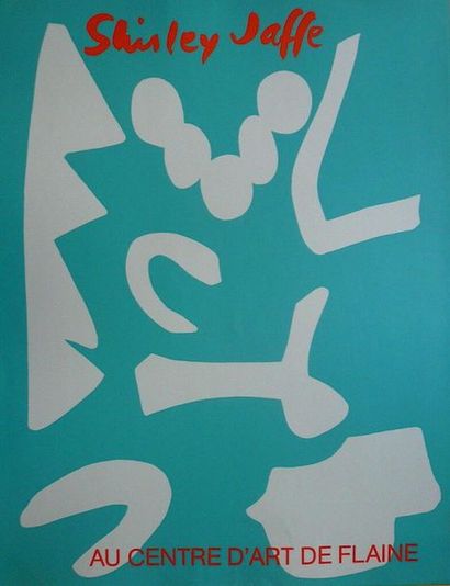 null Shirley Jaffe Original poster silkscreen. For an exhibition at the Art center...