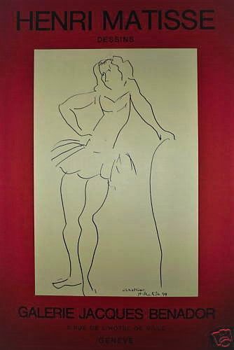 null Henri Matisse Poster in lithography. Printed by Mourlot. 50 x 70 cm