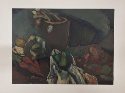 null DUFRESNE Charles Composition 1971 lithograph after on Velin d'arche 55x60cm