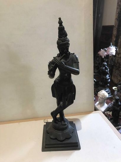 null Statuette thaïlandaise en bronze Hauteur : 43 cm