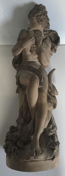 null 267 Albert-Ernest CARRIER-BELLEUSE (1824 - 1887) The allegory of peace Terracotta...